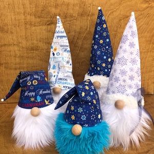 Hanukkah Gnome #2 Dark Blue Star of David ✡️ Blue Beard
